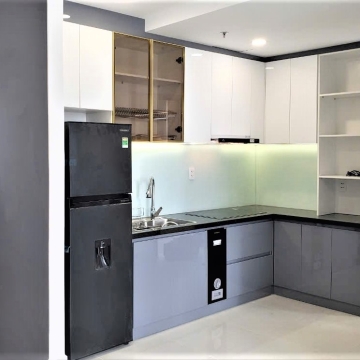BẾP BẾP THÙNG NHỰA  CÁNH ACRYLIC KẾT HỢP NHÔM KÍNH 