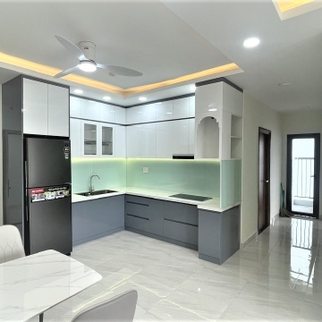 KIỂU TỦ BẾP MODUN THIẾT KẾ CHO MẶT BÀNG TRỐNG 