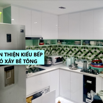 CẢI TẠO BẾP XÂY BÊ TÔNG NHÀ  A QUANG BÌNH CHÁNH