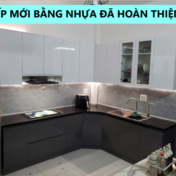 CẢI TẠO BẾP GỖ MDF BỊ MỐI MỌT NHÀ CHỊ THỦY