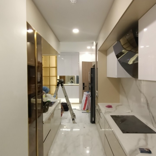 THIẾT KẾ - THI CÔNG NỘI THẤT CĂN HỘ CHỊ SEN DAIMOND TÂN PHÚ
