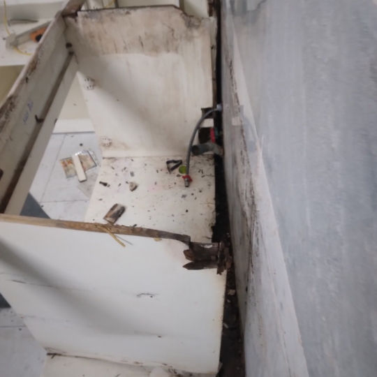 CẢI TẠO BẾP GỖ MDF BỊ MỐI MỌT NHÀ CHỊ THỦY