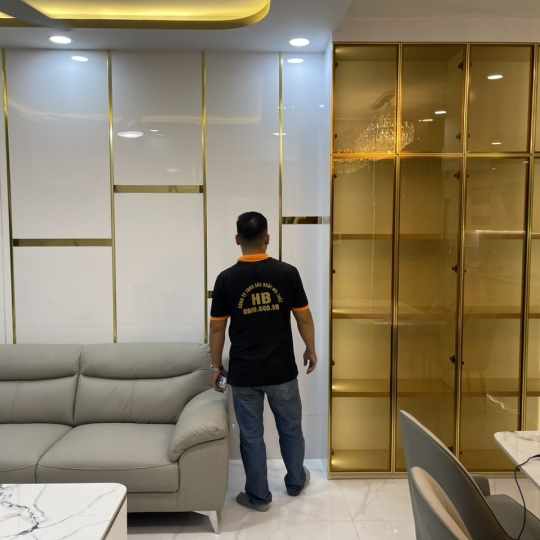 THIẾT KẾ - THI CÔNG NỘI THẤT CĂN HỘ CHỊ SEN DAIMOND TÂN PHÚ