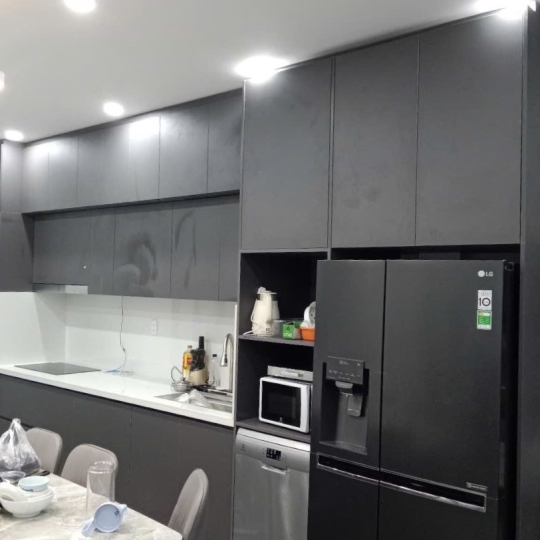 BẾP MDF KẾT HỢP NHỰA NHÀ A THÁI BD